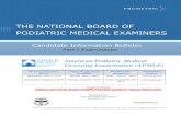 THE NATIONAL BOARD OF - apmle.org€¦ · The National Board of Podiatric Medical Examiners (NBPME) is a nonprofit corporation established in 1956. The National Board of Podiatric