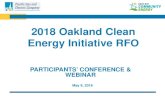 2018 Oakland Clean Energy Initiative RFO · 11 of its cities (Albany, Berkeley, Dublin, Emeryville, Fremont, Hayward, Livermore, Oakland, Piedmont, San Leandro, and Union City) to