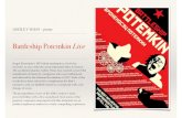 Battleship Potemkin Live€¦ · Battleship Potemkin Live Sergei Eisenstein’s 1925 silent masterpiece, Battleship Potemkin, is one of the the most inﬂuential ﬁlms in history.