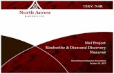 Mel Project Kimberlite & Diamond Discovery Nunavutnortharrowminerals.com/_resources/Mel_Presentation... · The Company assumes no obligation to update ... Micro-xenolith : garnet