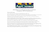 Northwest Region Newsletter810 - LSU AgCenter · August 2010 Edition News/Events ... degree in plant pathology at Louisiana State University. “After graduate school, I would like