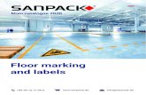 Floor marking and labels - Sanpack · 2020-04-30 · Floor marking tapes Floor marking tapes Durable loor marking tape || WT-5845 Tactile loor marking tape || WT-5847 Durable loor