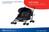 compact stroller instruction valley mist manual€¦ · approved for use with this stroller. • Use the tether strap to prevent the stroller rolling away. • Keep children away