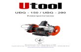 UBG - 150 / UBG - нструкция для заточного станка Utool... · PDF file UBG - 150 / UBG - 200 Електроточило Постачальник: ТОВ