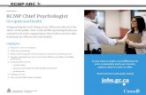 RCMP Chief Psychologist - Wild Apricot Chief... · 2020-02-20 · That’s why RCMP psychologists play an essential role in the organization: ... qui aident nos policiers à rester
