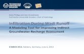 Infiltration During WadiRunoff · A. Philipp and J. Grundmann: Infiltration DuringWadiRunoff Slide2 01Ephemeral River Flow and Transmission Losses 02Concept of an Integrated Modeling