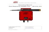 Operating Manual Tyre Regroover Rubber Cut RC 414, 314 · BA RC 414/314 10 2014 en 4 1 1.1 About this op erating manual Scope This manual applies to the tyre regroovers RC 414 and