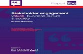 Stakeholder engagement values, business culture & society · Case study 6 Unilever: collaboration with Oxfam on labour 33 standards Case study 7 De Nederlandsche Bank: supervising