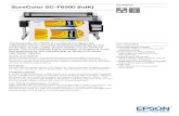 SureColor SC-F6200 (hdK) · 2017-12-07 · SureColor SC-F6200 (hdK) DATASHEET The SureColor SC-F6200 is a professional digital dye sublimation roll-to-roll printer developed specifically