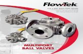 MultiPort Ball ValVes€¦ · port ball valves – the Multiport Series – offers 3-way and 4-way flow control. The Multiport Series valves are available in two different body styles,