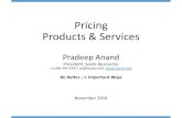 Pricing Products & Servicesseeta.com/documents/PricingPradeepAnandHTC1611.pdf · President, Seeta Resources Accelerate Revenue & Margin Growth, Increase Market Valuation Oil & Gas,