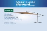 USA 10 Foot Offset UmbrellaUser Guide Manual del usuario · 2016-04-19 · 10 Foot Offset Umbrella AFTER SALES SUPPORT 1 1800 599 8898 support@tdcusainc.com MODEL: 1958 PRODUCT CODE: