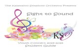 Sight to Sound - kalamazoosymphony.com€¦ · Youth Concert 2014-2015: Sight to Sound Welcome to the Kalamazoo Symphony Youth oncerts ì í ñ! This years program will take us on