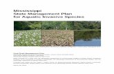 Mississippi State Management Plan for Aquatic Invasive Species Plans/FINA_MS_AIS_Management_Pla… · for Aquatic Invasive Species . Final Draft Management Plan . Mississippi Department
