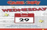 MARCH 29 - CABE · 2017-03-16 · STAY CONNECTED WITH CABE: 65 PLAN YOUR DAY AFTERNOON 12:00 pm - 6:00 pm MORNING 7:30 am - 12:00pm EVENING 6:00 pm - 11:00 pm WEDNESDAY, MARCH 29,