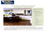 Frameless Kitchen Cabinet Installation Guidelines · Frameless Kitchen Cabinet Installation Guidelines. Understand how a frameless cabinet system is designed to go together. The goal