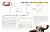 Welcome, English Majors! U · ENGLISH MAJOR COMMUNIQUE | Issue 2 2 English 230 is designed for Majors I n their second year, all undergraduates have an opportunity to enroll in their