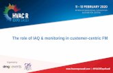 The role of IAQ & monitoring in customer-centric FM · IAQ: influencing factors IAQ = Indoor Air Quality Indoor Air Quality can cause a number of health problems ranging from headaches