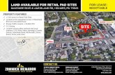 LAND AVAILABLE OR RETAIL PAD SITES FOR LEASE · 2017-11-14 · LAND AVAILABLE OR RETAIL PAD SITES MACDADE BLVD & AMOSLAND RD, HOLMES, PA 19043 STEVE DIBATTISTA Phone: 610.359.1100