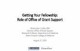 Getting Your Fellowship: Role of Office of Grant Support · qUse the “Search Funding” tool to find suitable funding announcements qUse “Keywords” if needed 6. OGS: Finding