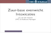 Zuur-base evenwicht Intoxicaties - IC verpleegkundige · Zuur-base evenwicht Intoxicaties J.G. van der Hoeven UMC St Radboud, Nijmegen 1