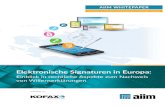 Elektronische Signaturen in Europa - PROJECT CONSULT€¦ · erste Richtlinie für elektronische Signaturen wurde in der Europäischen Union 1999 veröffentlicht. Der private Sektor