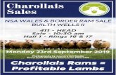 BUILTH II SALE 2005 pages 1-20 - Charollais Sheep Society · 1 NSA WALES & BORDER ANNUAL RAM SALE Catalogue for CHAROLLAIS Held under the Auspices of the British Charollais Sheep