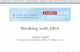 Working with JIRA - Zabbix · PDF file 2018. 2. 23. · INTRODUCTION ATLASSIAN JIRA PREPARING JIRA PREPARING ZABBIX MEDIA TYPE SCRIPT END REMARKS NORDEA IT POLSKA I IT support for