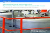 Manufacturing Excellence in Specialty Chemicals: Six ... · Manufacturing Excellence: Six Essential Levers Manufacturing excellence is best viewed through the lens of the specifi