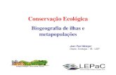 Conservação Ecológica - Ecologiaecologia.ib.usp.br/bie314/aulas_2_ 3_conservacao2008.pdf · Erwin, T.L. 1982. Tropical forests: their richness in Coleopterea and other Arthropod