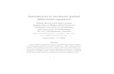 Introduction to stochastic partial differential equations · Introduction to stochastic partial differential equations Mih´aly Kov ´acs and Stig Larsson Department of Mathematical