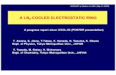 A LN2-COOLED ELECTROSTATIC RING - Fermilabconferences.fnal.gov/cool05/Presentations/Wednesday/W01_Azuma.pdf30 keV C 60 +: 2.7 T 30 keV C 60 +: distance between electrodes: 30 mm, voltage