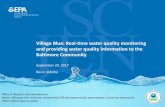 Village Blue: Real-time water quality monitoring and ...€¦ · Village Blue: Real-time water quality monitoring and providing water quality information to the Baltimore Community.