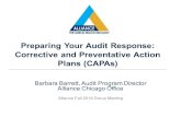 Preparing Your Audit Response: Corrective and Preventative ...... · Submission of CAPAs CAPAs must include:-Correctivemeasures taken for deficiencies, including a root cause analysis