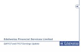 Edelweiss Financial Services Limited · 2020. 3. 28. · Safe Harbour 2 DISCLAIMERS: This presentation and the discussion may contain certain words or phrases that are forward - looking