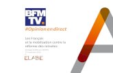 #Opinionendirect - ELABE...2019/11/27  · et la mobilisation contre la réforme des retraites Sondage ELABE pour BFMTV 27 novembre 2019 Fiche technique 2 Interrogation Constitution