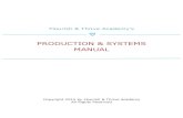 PRODUCTION & SYSTEMS MANUAL2015... · 2. Review PO 3. Confirm receipt of PO with buyer/client Note: Buyer signs Credit Card Release Form if the order was not signed 4. Enter the PO