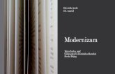 Modernizam - mozks-zzh.com€¦ · Baudelaire objavljuje zbirku Cvjetovi zla, te Gustav Flaubert roman Gospođa Bovary. •Umjesto filozofije materijalizma javlja se filozofija idealizma.