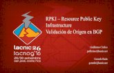 RPKI – Resource Public Key Infrastructure Validación de ...slides.lacnic.net/.../lunes/rpki-basico-gc.pdf · • RPKI (Resource Public Key Infrastructure) permite la validación