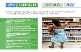 Advancing equity, equality and non-discrimination in food … · 2018. 9. 12. · About UNSCN NEWS UNSCN NEWS is a publication issued by the United Nations System Standing Committee