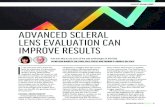ADVANCED SCLERAL LENS EVALUATION CAN IMPROVE RESULTS Onefit and Onefit Med scleral lenses (Blanchard