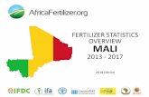 FERTILIZER STATISTICS OVERVIEW MALI · PDF file 2020. 7. 20. · MALI Outline Background Information An overview of fertilizer statistics in Mali from 2013 - 2017. More emphasis is
