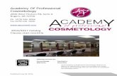 Academy Of Professional Cosmetologyapcschools.com/wp-content/uploads/2016-2017-catalog.pdf · Supervisor/Instructor: LeeAnn Smith Office Manager: Crystal Swadley Substitute Instructors: