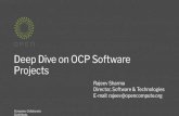 Deep Dive on OCP Software Projects… · Deep Dive on OCP Software Projects Rajeev Sharma Director, Software ... OCP Projects and Sub-projects NETWORKIN G ONL, ONIE, SAI, SONiC RACK