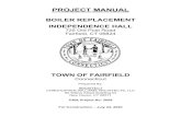 PROJECT MANUAL - biznet.ct.gov · PROJECT MANUAL . BOILER REPLACEMENT . INDEPENDENCE HALL . 725 Old Post Road . Fairfield, CT 06824 . TOWN OF FAIRFIELD Connecticut . Prepared By:
