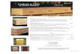 Caskets price List - Michael WhitmanPRICE LIST (A) Shaker-Style Pine Caskets $1400Rectangular, 78" X 25" X 14" or 76" X 23" X 14", wide pine boards with dovetailed corners, 2-board
