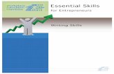 Essential Skills - Workplace Education Manitoba · Essential Skills for Entrepreneurs Writing Skills Write Short Sentences Short sentences are often clearer than long sentences. The