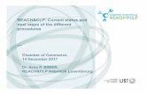 REACH&CLP: Current status and next steps of the different ... · Annex VI CLP (= substances with harmonised classification of labelling) •Pipeline: •Draft in REACH Committee in