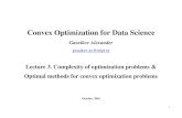 Convex Optimization for Data Science · Introduction Lectures on Convex Optimization. A Basic Course. Applied Optimization. – Springer, 2004. Nemirovski A. Lectures on modern convex