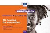 EU funding for innovation - enterpriseeuropevlaanderen.be · Source: Invest Europe, NVCA / Pitchbook; "Startup City Hubs in Europe" 2018 report 1 EU does not include HR, CY, MT, SI,